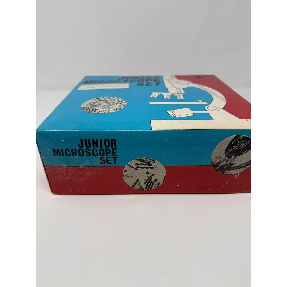 Vintage Junior Microscope Set Complete‎ with Box and Accessories